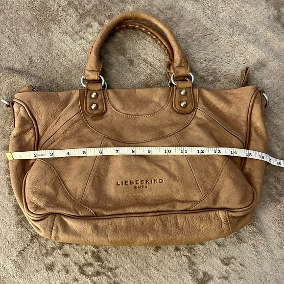 Liebeskind gorgeous quality Soft Taupe Brown Leather Satchel - Picture 9 of 12